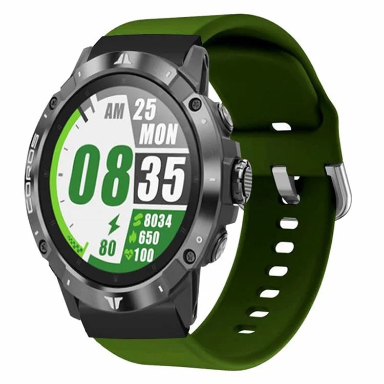 For Coros Vertix 2 / Garmin Fenix 7X / 6X / 5X Sport Strap Silicone Wrist Watch Band with 26mm PC Connector