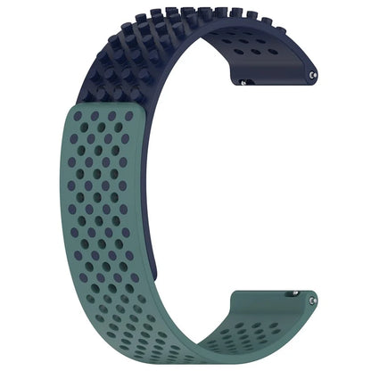 For Huami Amazfit GTS 4 Mini / Samsung Gear Sport / Huawei Watch 2 Silicone Watch Strap 20mm Breathable Watch Band / Olive Green