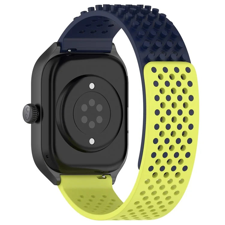 For Huami Amazfit GTS 4 Mini / Samsung Gear Sport / Huawei Watch 2 Silicone Watch Strap 20mm Breathable Watch Band / Lime