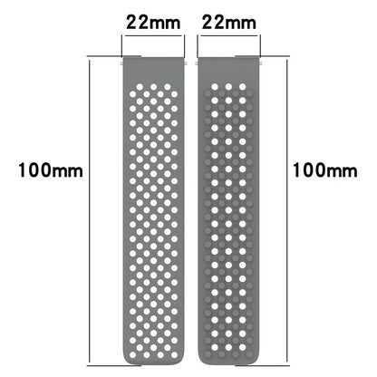 For Huami Amazfit GTR 4 46mm / Garmin Forerunner 255 / Huawei Watch 3 Pro Watch Strap 22mm Silicone Watch Band