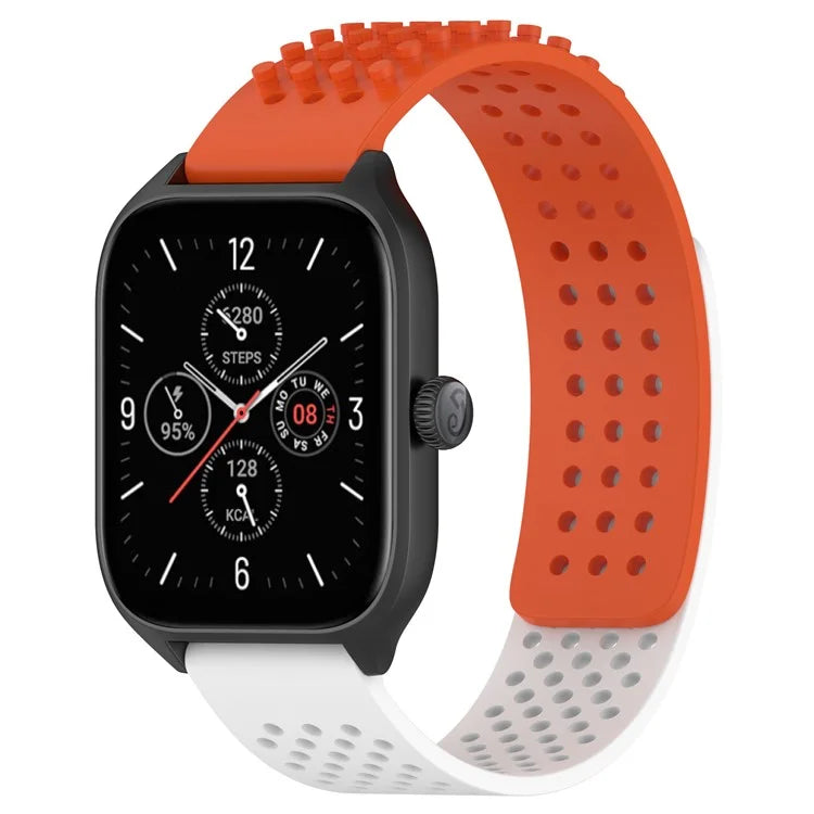 For Huami Amazfit GTR 4 46mm / Garmin Forerunner 255 / Huawei Watch 3 Pro Watch Strap 22mm Silicone Watch Band / White