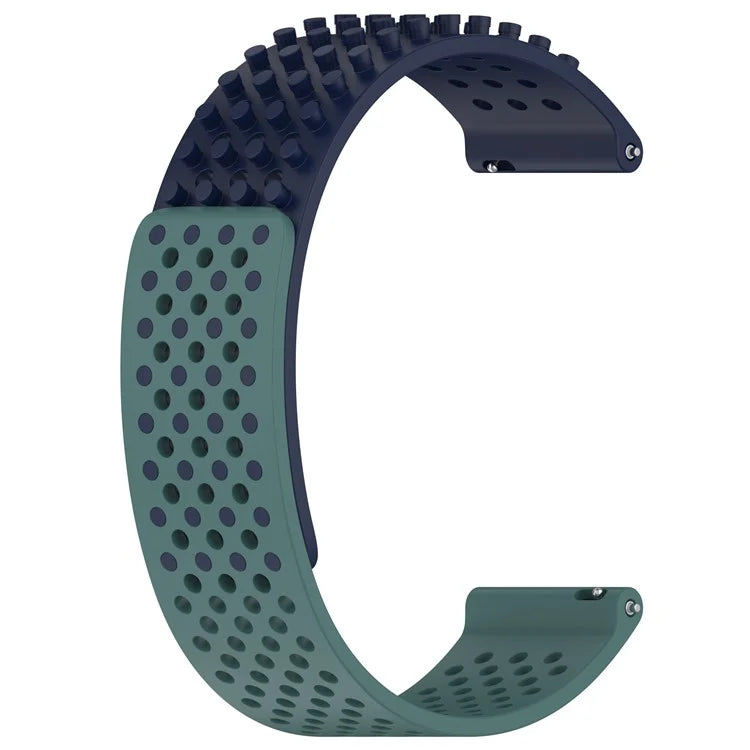 For Huami Amazfit GTR 4 46mm / Garmin Forerunner 255 / Huawei Watch 3 Pro Watch Strap 22mm Silicone Watch Band / Olive Green