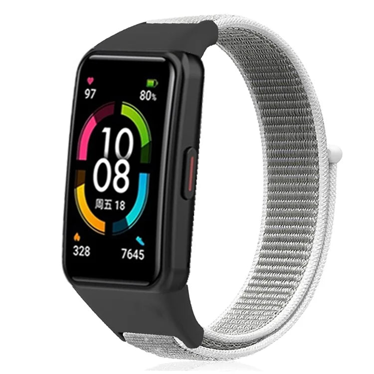 For Huawei Band 6 / 6 Pro / Honor Band 6 Watch Strap Nylon Loop Adjustable Wrist Band