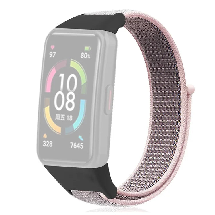 For Huawei Band 6 / 6 Pro / Honor Band 6 Watch Strap Nylon Loop Adjustable Wrist Band