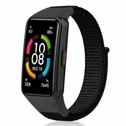 For Huawei Band 6 / 6 Pro / Honor Band 6 Watch Strap Nylon Loop Adjustable Wrist Band