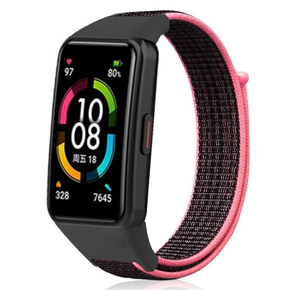 For Huawei Band 6 / 6 Pro / Honor Band 6 Watch Strap Nylon Loop Adjustable Wrist Band