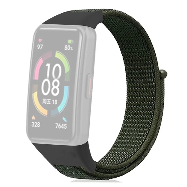 For Huawei Band 6 / 6 Pro / Honor Band 6 Watch Strap Nylon Loop Adjustable Wrist Band