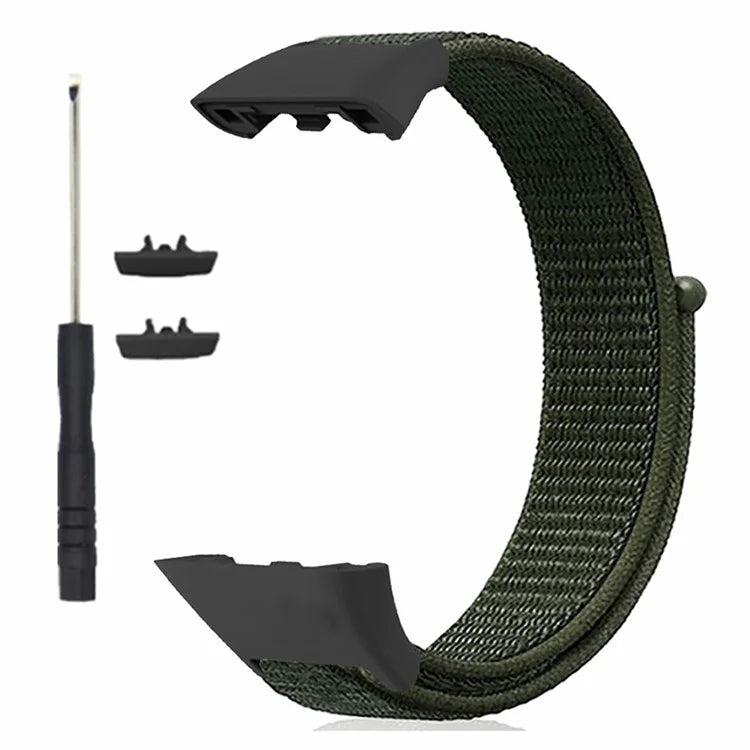 For Huawei Band 6 / 6 Pro / Honor Band 6 Watch Strap Nylon Loop Adjustable Wrist Band