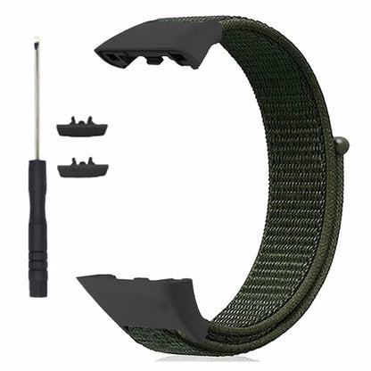 For Huawei Band 6 / 6 Pro / Honor Band 6 Watch Strap Nylon Loop Adjustable Wrist Band