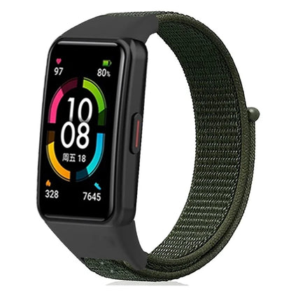 For Huawei Band 6 / 6 Pro / Honor Band 6 Watch Strap Nylon Loop Adjustable Wrist Band
