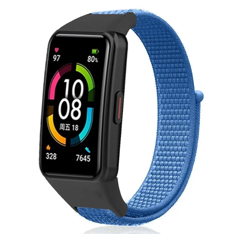 For Huawei Band 6 / 6 Pro / Honor Band 6 Watch Strap Nylon Loop Adjustable Wrist Band