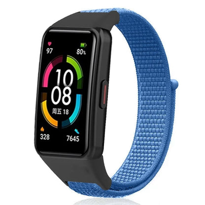 For Huawei Band 6 / 6 Pro / Honor Band 6 Watch Strap Nylon Loop Adjustable Wrist Band