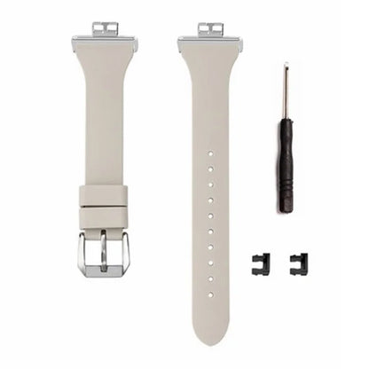 For Huawei Watch Fit Watch Strap Adjustable Silicone Wrist Band with Silver Connector
