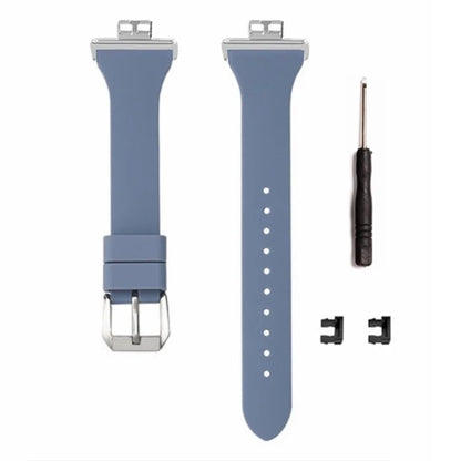 For Huawei Watch Fit Watch Strap Adjustable Silicone Wrist Band with Silver Connector