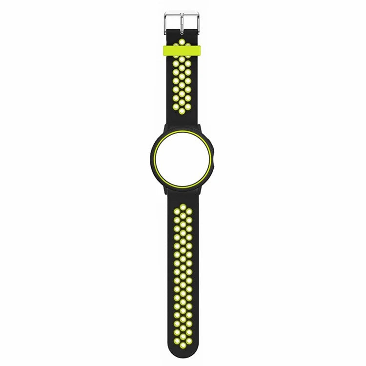 For Google Pixel Watch / Pixel Watch 2 Watch Strap Dual Color Silicone Band with Watch Case