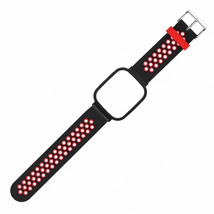 For Xiaomi Redmi Watch 3 Silicone Watch Band Dual Color Strap with PC Watch Case