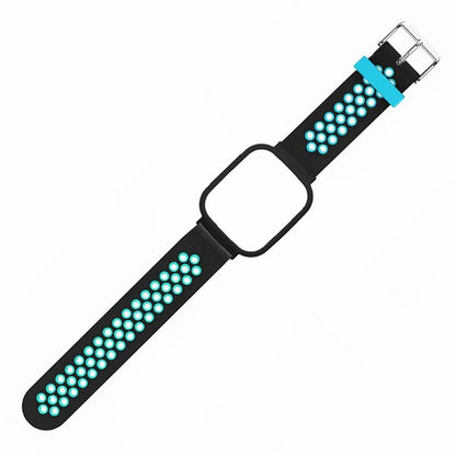 For Xiaomi Redmi Watch 3 Silicone Watch Band Dual Color Strap with PC Watch Case