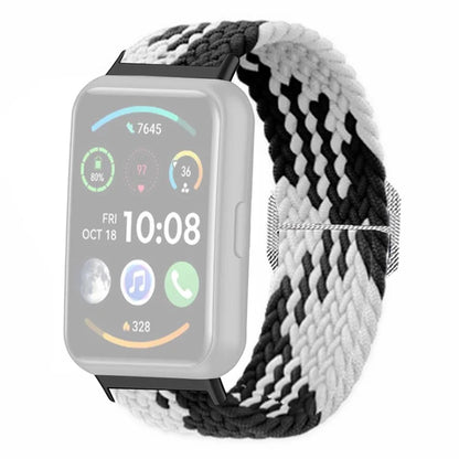 For Huawei Watch Fit 2 Adjustable Watch Strap Braided Elastic Wristband