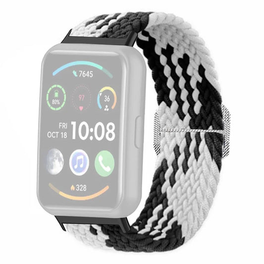 For Huawei Watch Fit 2 Adjustable Watch Strap Braided Elastic Wristband