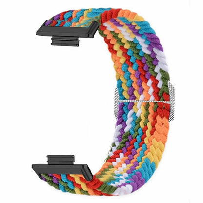 For Huawei Watch Fit 2 Adjustable Watch Strap Braided Elastic Wristband