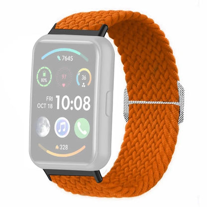 For Huawei Watch Fit 2 Adjustable Watch Strap Braided Elastic Wristband