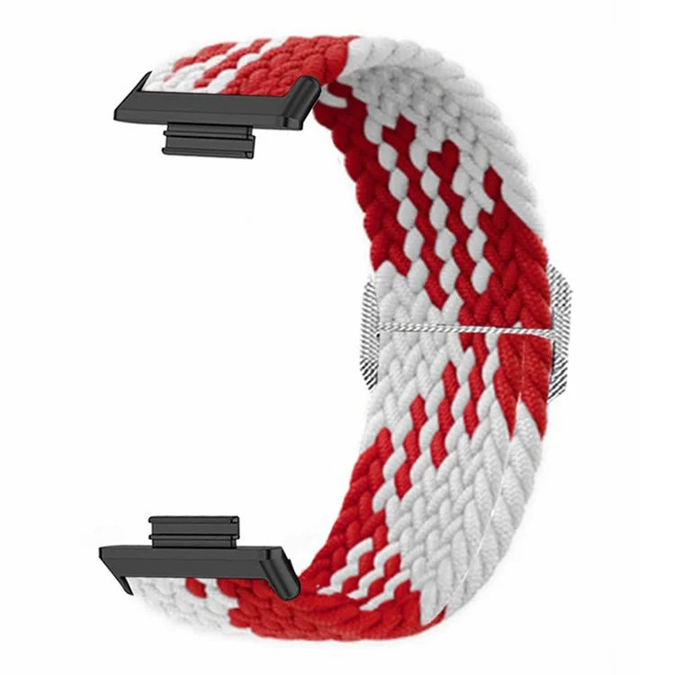 For Huawei Watch Fit 2 Adjustable Watch Strap Braided Elastic Wristband