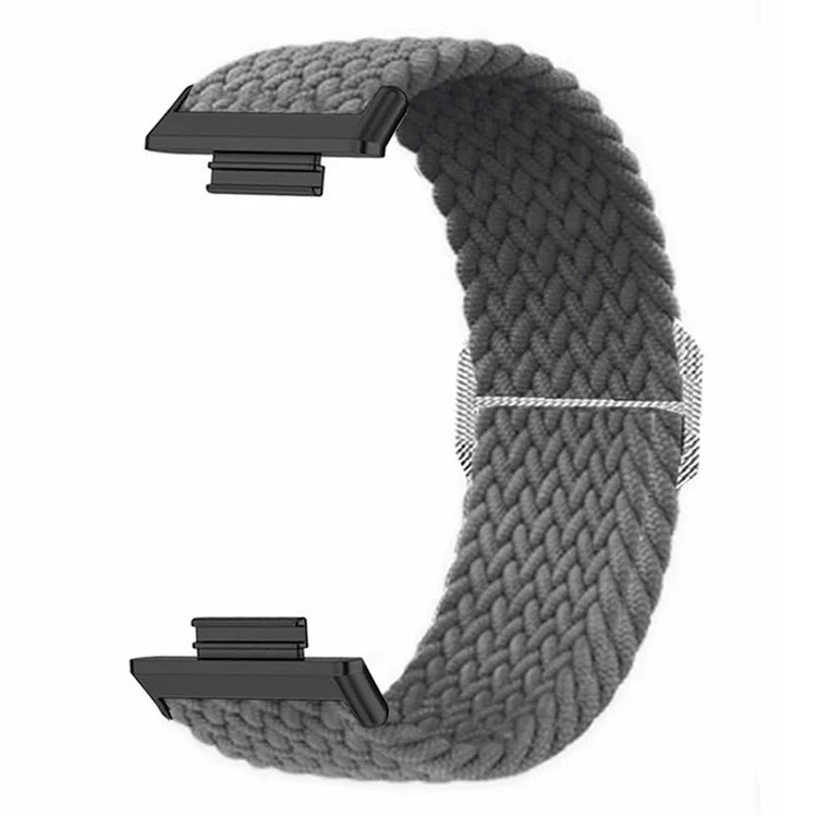 For Huawei Watch Fit 2 Adjustable Watch Strap Braided Elastic Wristband