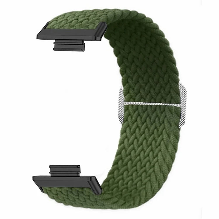 For Huawei Watch Fit 2 Adjustable Watch Strap Braided Elastic Wristband