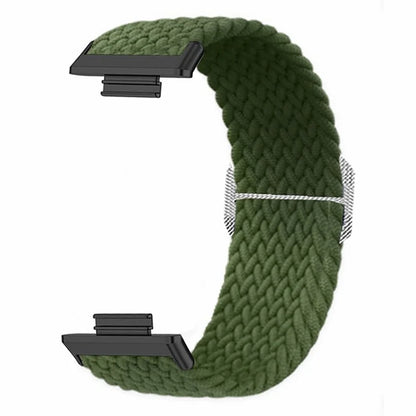 For Huawei Watch Fit 2 Adjustable Watch Strap Braided Elastic Wristband