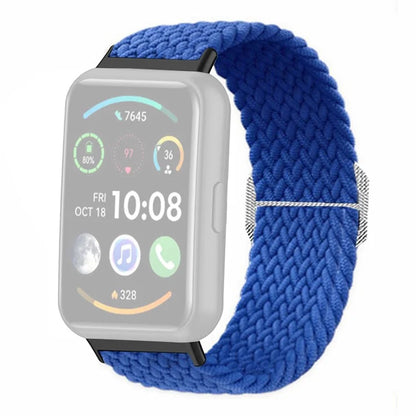 For Huawei Watch Fit 2 Adjustable Watch Strap Braided Elastic Wristband