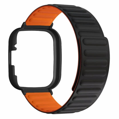 For Xiaomi Redmi Watch 3 Silicone Watch Band Magnetic Strap with PC Watch Case