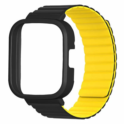 For Xiaomi Redmi Watch 3 Silicone Watch Band Magnetic Strap with PC Watch Case
