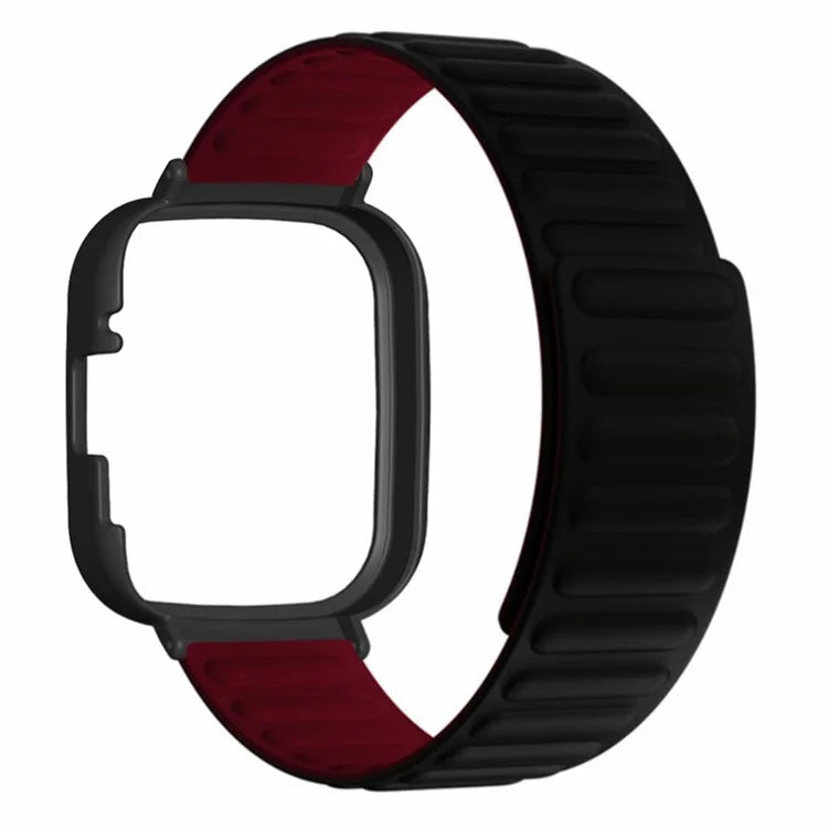 For Xiaomi Redmi Watch 3 Silicone Watch Band Magnetic Strap with PC Watch Case