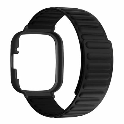 For Xiaomi Redmi Watch 3 Silicone Watch Band Magnetic Strap with PC Watch Case