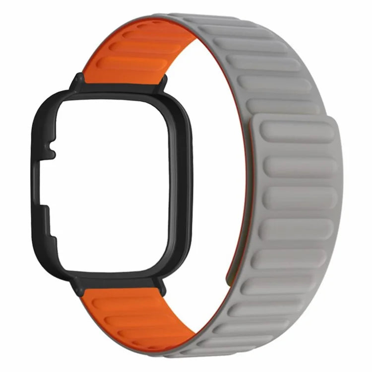 For Xiaomi Redmi Watch 3 Silicone Watch Band Magnetic Strap with PC Watch Case