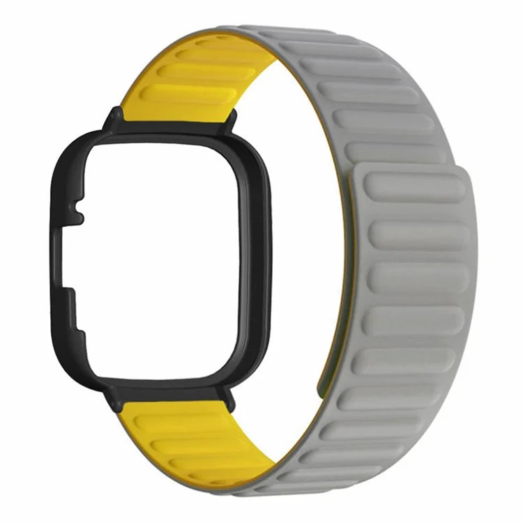 For Xiaomi Redmi Watch 3 Silicone Watch Band Magnetic Strap with PC Watch Case