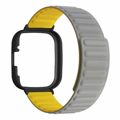 For Xiaomi Redmi Watch 3 Silicone Watch Band Magnetic Strap with PC Watch Case