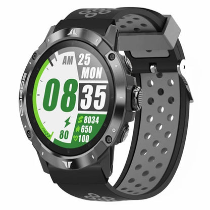 For Garmin Fenix 7S / 6S / 5S Silicone Watch Bands Dual-Colors Breathable Wristband with 20mm PC Connector