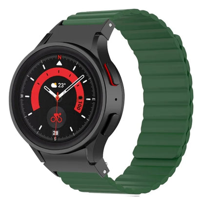 For Samsung Galaxy Watch6 / Watch 5 / Watch 5 Pro / Watch4 Magnetic Band Silicone Adjustable Wristband