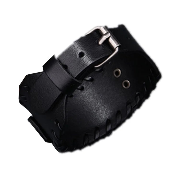 For Huami Amazfti GTR 4 / 3 / 2 / Huawei Watch GT 4 / 3 / 2 Punk Style Watch Band Universal 22mm Cowhide Leather Strap