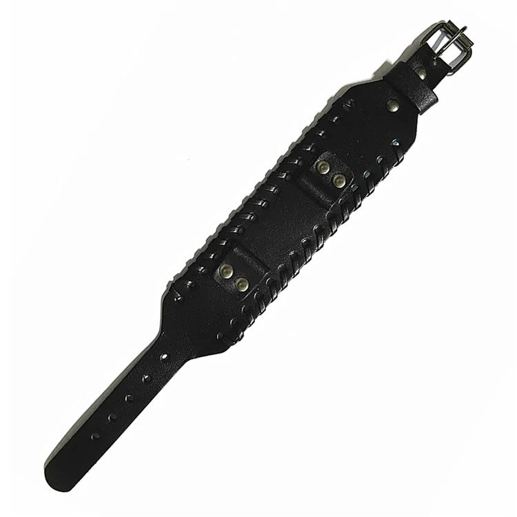 For Huami Amazfti GTR 4 / 3 / 2 / Huawei Watch GT 4 / 3 / 2 Punk Style Watch Band Universal 22mm Cowhide Leather Strap