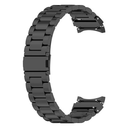 For Samsung Galaxy Watch6 / Watch 5 / Watch 5 Pro / Watch 4 Wrist Strap 3-beads Solid Metal Watch Band