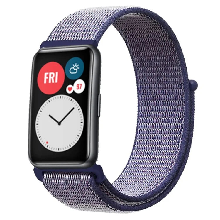 For Huawei Watch Fit Sport Loop Nylon Band Adjustable Magic Tape Replacement Wrist Strap