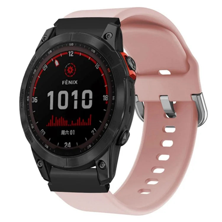 For Garmin Fenix 7S / 6S / 5S Watch Strap Silicone Breathable Replacement Bands with 20mm PC Connector