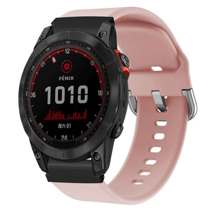 For Garmin Fenix 7S / 6S / 5S Watch Strap Silicone Breathable Replacement Bands with 20mm PC Connector