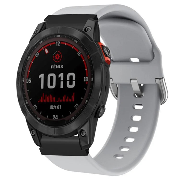 For Garmin Fenix 7S / 6S / 5S Watch Strap Silicone Breathable Replacement Bands with 20mm PC Connector