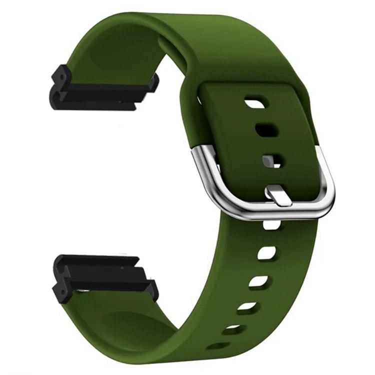 For Garmin Fenix 7S / 6S / 5S Watch Strap Silicone Breathable Replacement Bands with 20mm PC Connector