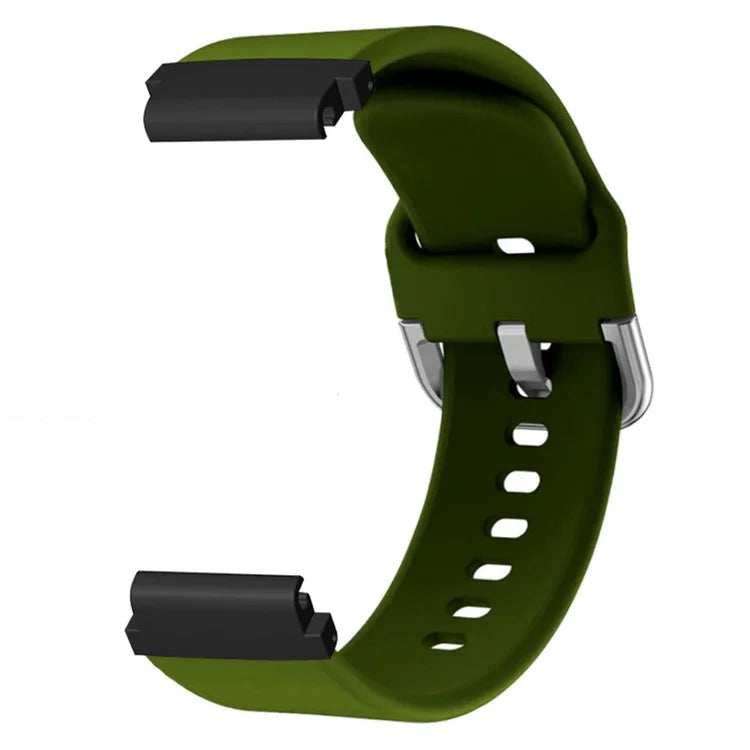 For Garmin Fenix 7S / 6S / 5S Watch Strap Silicone Breathable Replacement Bands with 20mm PC Connector