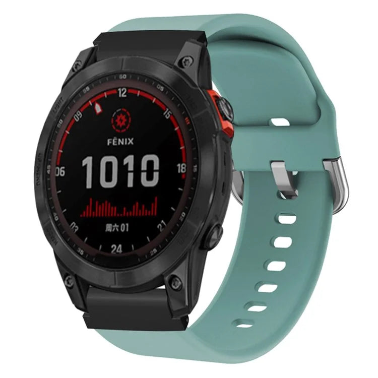 For Garmin Fenix 7S / 6S / 5S Watch Strap Silicone Breathable Replacement Bands with 20mm PC Connector
