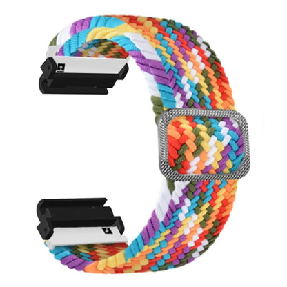 For Garmin Fenix 7S / 6S / 5S Stretchy Nylon Watch Strap Sport Wristbands with 20mm PC Connector